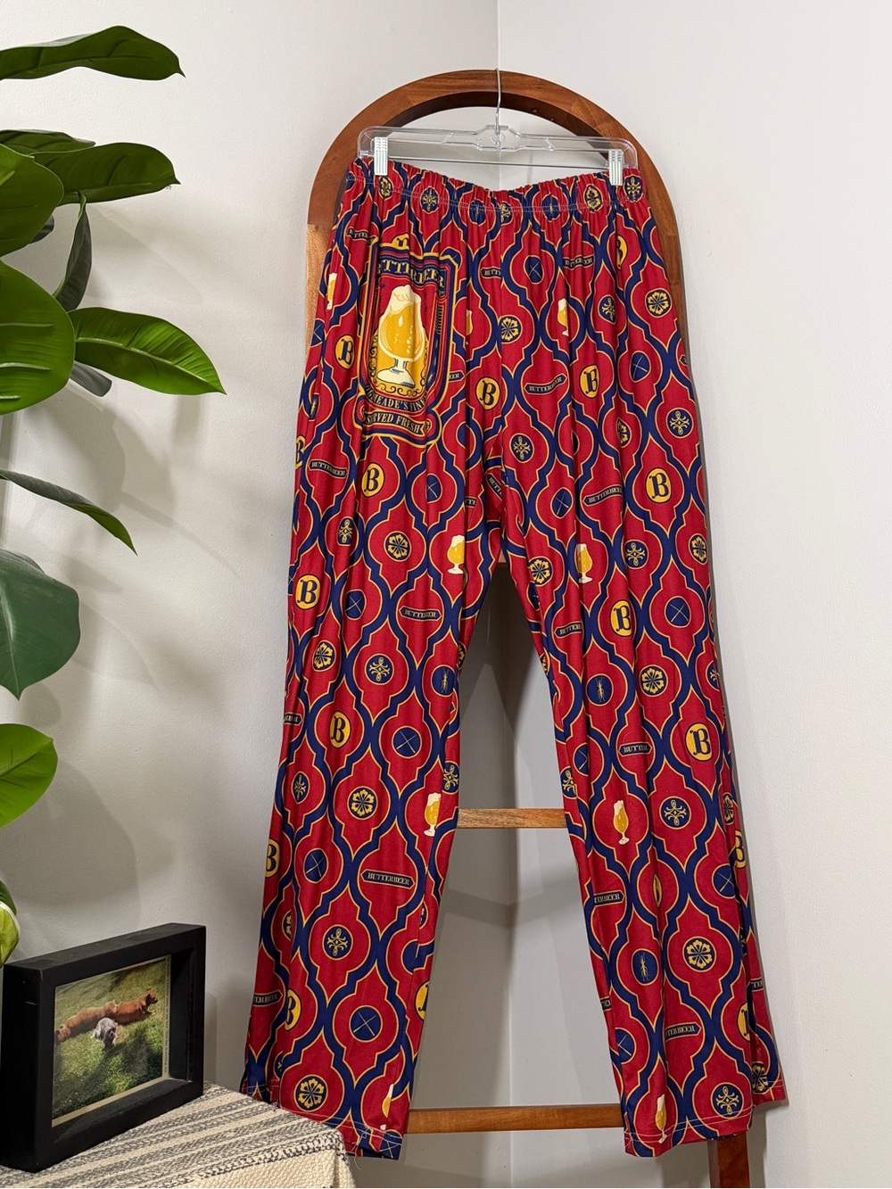 Brief Insanity Harry Potter XL Red Butterbeer Stretch Pull On Pajama Lounge Pant